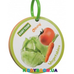 Детская развивающая игрушка-книжка Фрукты-овощи Baby Team 8730